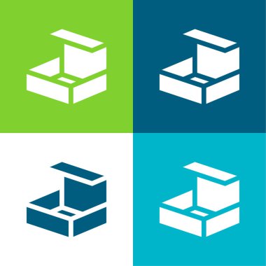 Kutu Düzlüğü 4 renk en küçük simge kümesi