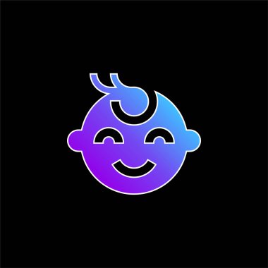 Baby Boy mavi gradyan vektör simgesi