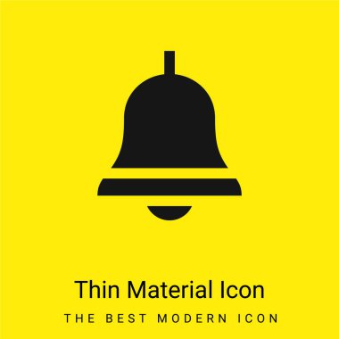 Zil en düşük düzeyde parlak sarı madde simgesi