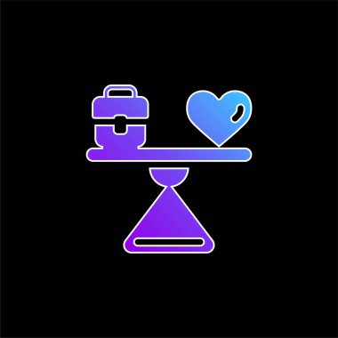 Mavi eğimli vektör simgesini dengele