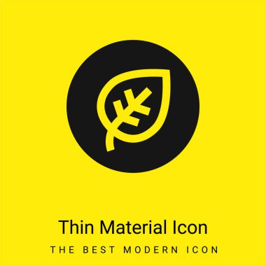 Biological minimal bright yellow material icon clipart