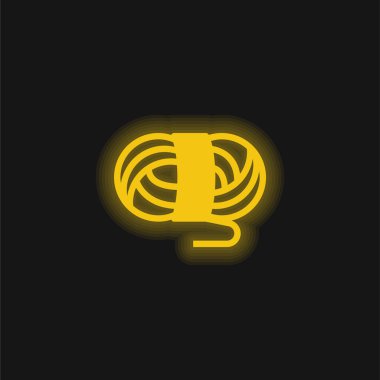 Yün rengi parlak neon ikon topu