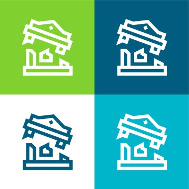 Düz Düz Düz Renk simgesi kümesi