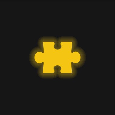 Parlak sarı neon simgesini uygula