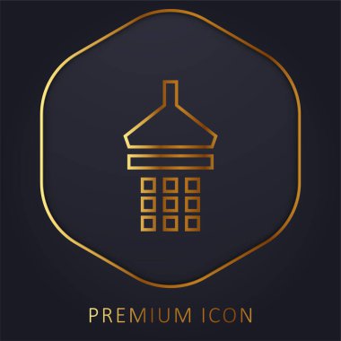 Banyo Duş Altın Hat prim logosu veya simgesi