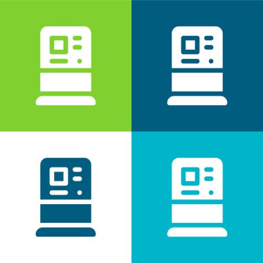 ATM Düz Renk en az simge seti