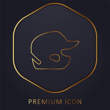 Beyzbol Miğferi Altın Hat prim logosu veya simgesi