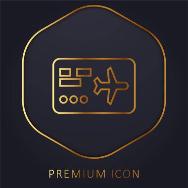 Biniş Kartı Altın Hat prim logosu veya simgesi