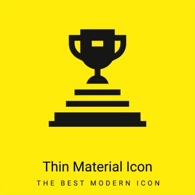 Achievement minimal bright yellow material icon clipart