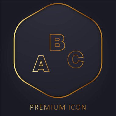 Abc Eğitim Altın Hat prim logosu veya simgesi