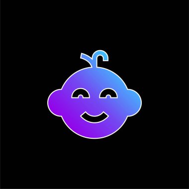 Bebek mavisi gradyan vektör simgesi