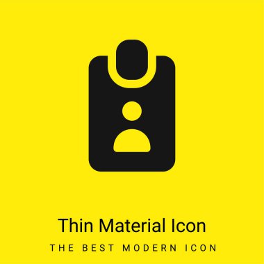 Rozet en az parlak sarı madde simgesi