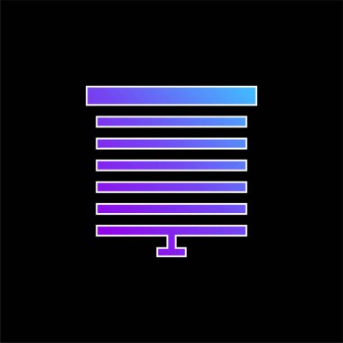 Kör mavi gradyan vektör simgesi