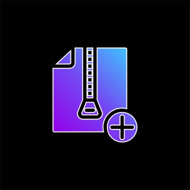 Mavi gradyan vektör simgesi ekle