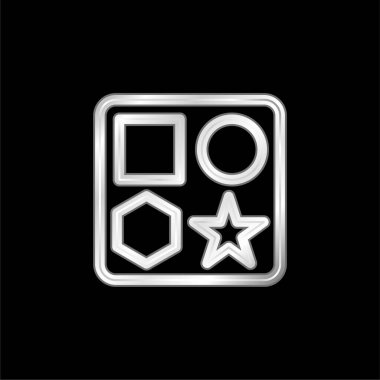 Bebek Şekli Kutusu Oyuncak Gümüş kaplama metalik simge