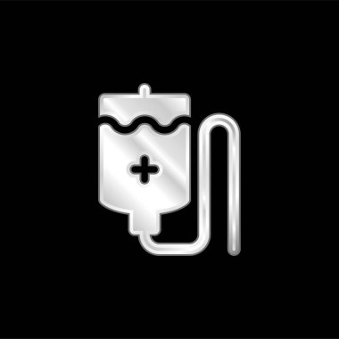 Kan Torbası gümüş kaplama metalik simge