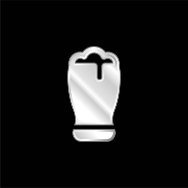 Bira gümüş kaplama metalik simge