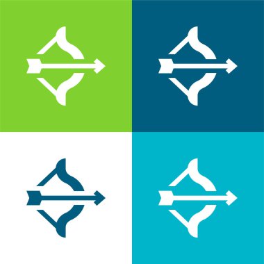 Okçuluk Düz Renk en düşük simge kümesi