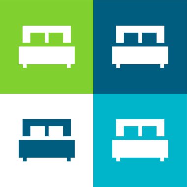 Yatak Düz 4 renk en küçük simge kümesi