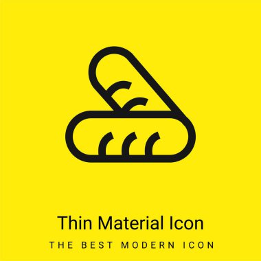 Ekmek Çift minimal parlak sarı malzeme simgesi