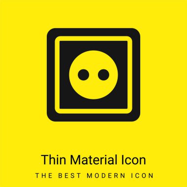 Big Socket minimal bright yellow material icon clipart