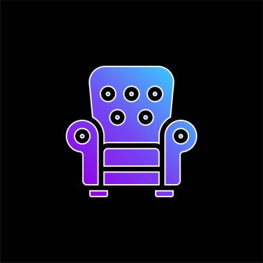 Koltuk mavisi gradyan vektör simgesi