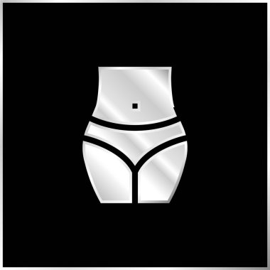 Gövde gümüş kaplamalı metalik simge