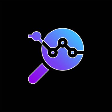 Analitik mavi gradyan vektör simgesi