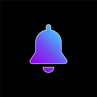 Çan mavisi gradyan vektör simgesi