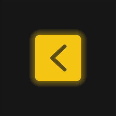 Parlak sarı parlak neon simgesi