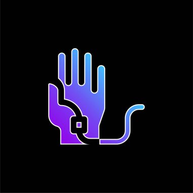 Kan nakli mavi gradyan vektör simgesi