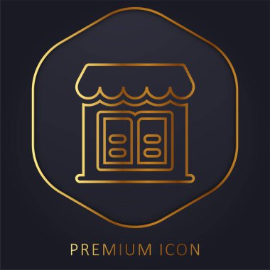 Kitapçı Altın Hat prim logosu veya simgesi