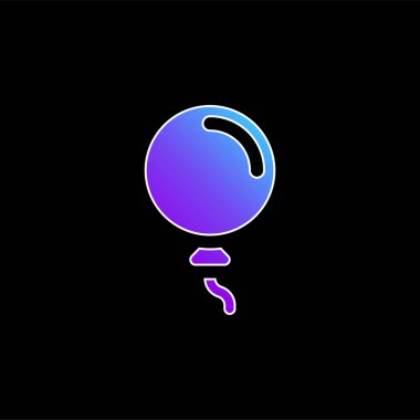 Balon mavi gradyan vektör simgesi