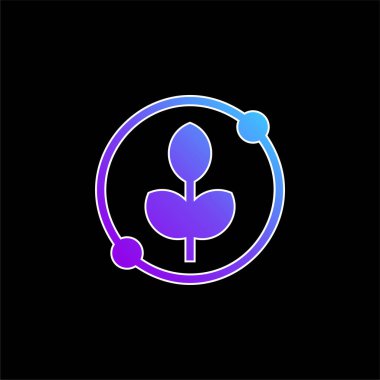 Tarım mavisi gradyan vektör simgesi