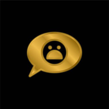 Kötü İnceleme Altın kaplamalı metalik simge veya logo vektörü