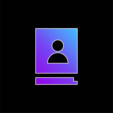 Gündem mavi gradyan vektör simgesi