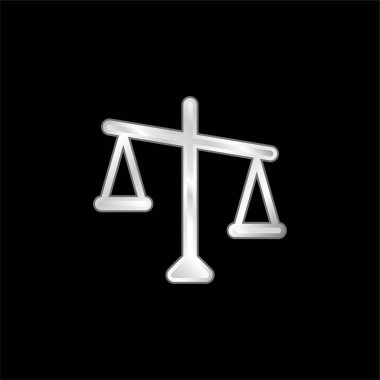 Gümüş kaplama metalik simge