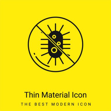 Bakteriler en az parlak sarı madde simgesi