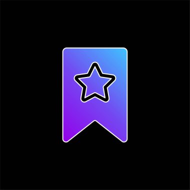 Yer imi mavi gradyan vektör simgesi