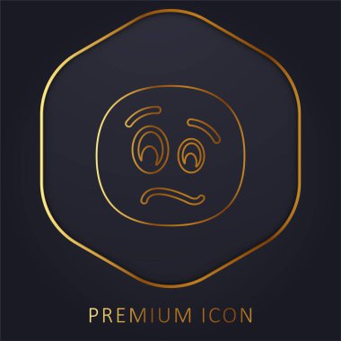 Heyecanlı Yüz Altın Hat prim logosu veya simgesi