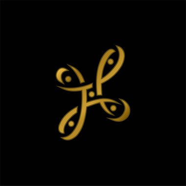 Bangalore Metro Logosu altın kaplama metalik simge veya logo vektörü