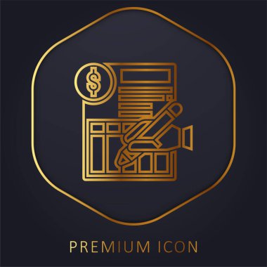 Banka Beyanı Altın Hat prim logosu veya simgesi