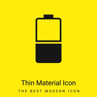 Pil en az parlak sarı madde simgesi