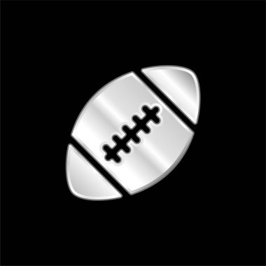 Amerikan futbolunun gümüş kaplama metalik simgesi