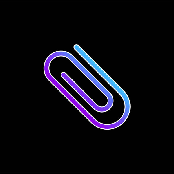 Прикрепите значок диагонального символа с голубым градиентом