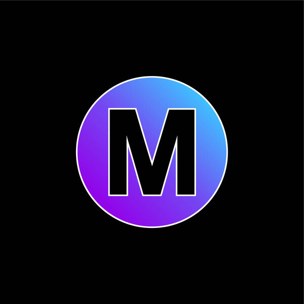 Baltimore Metro Logo Symbol blue gradient vector icon