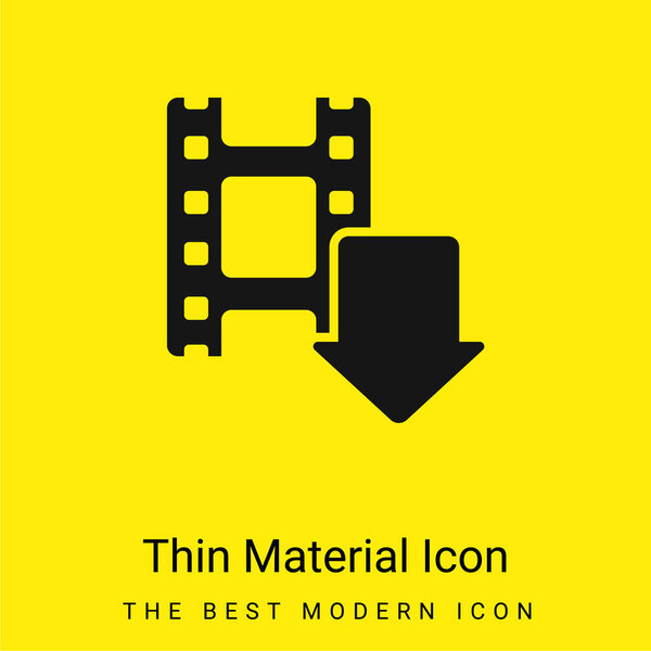 Arrow minimal bright yellow material icon