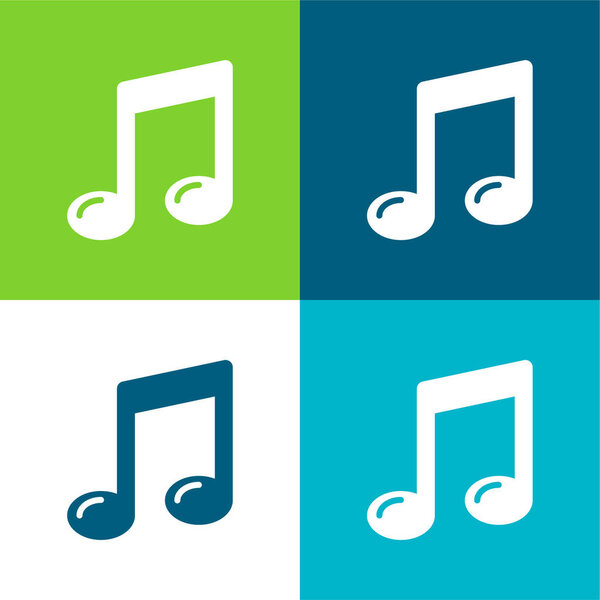 Четырехцветный минимальный набор иконок