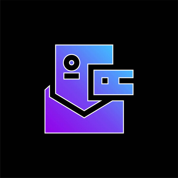 Значок синего градиента