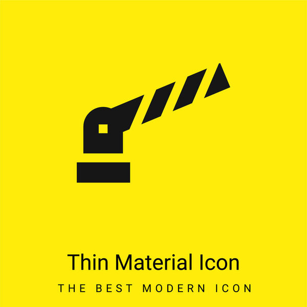 Barrier minimal bright yellow material icon